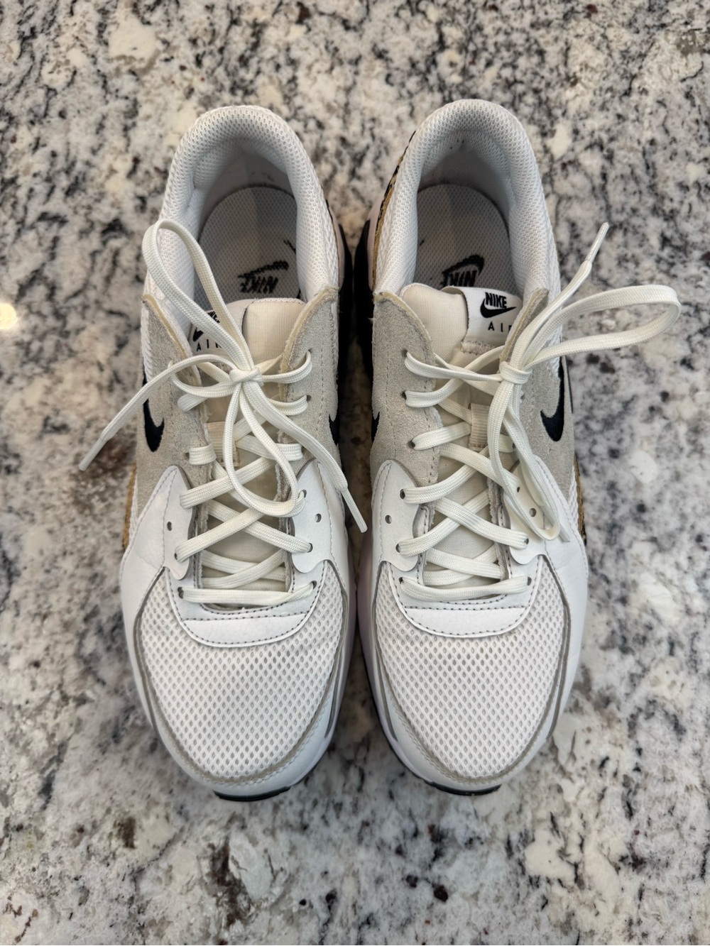 Nike Air Max Excee White Leopard Print Sneakers Women’s 9.5 Animal Print - Picture 3 of 9